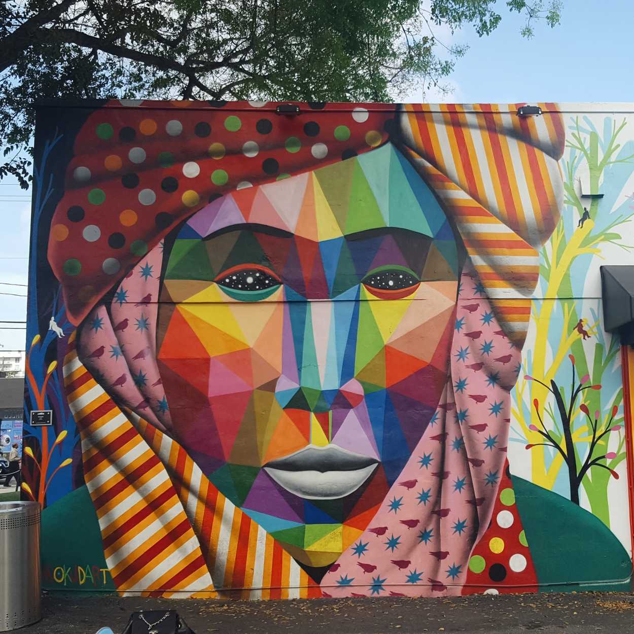 A mosaic mural at Wynwood Walls