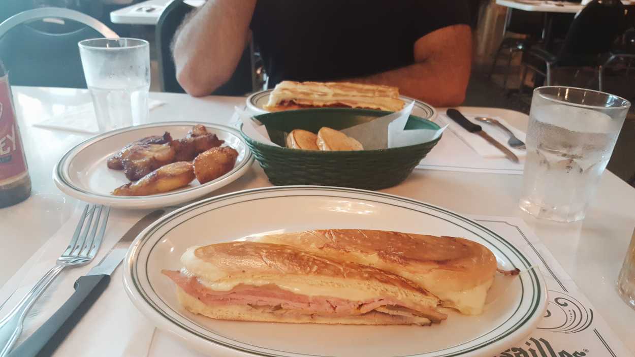 A meal from Versailles in Miami