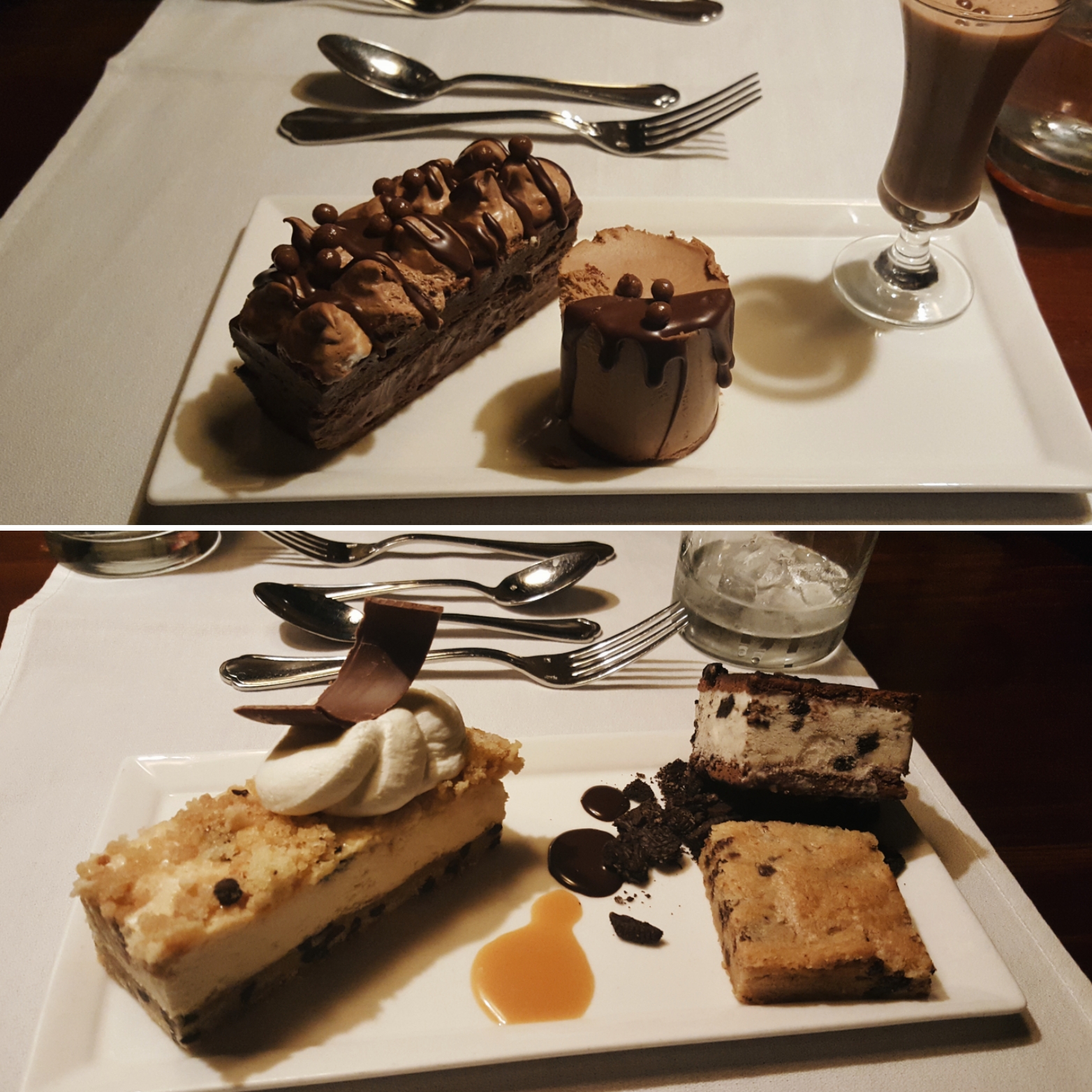 Chocolate desserts at Bern's Steak House
