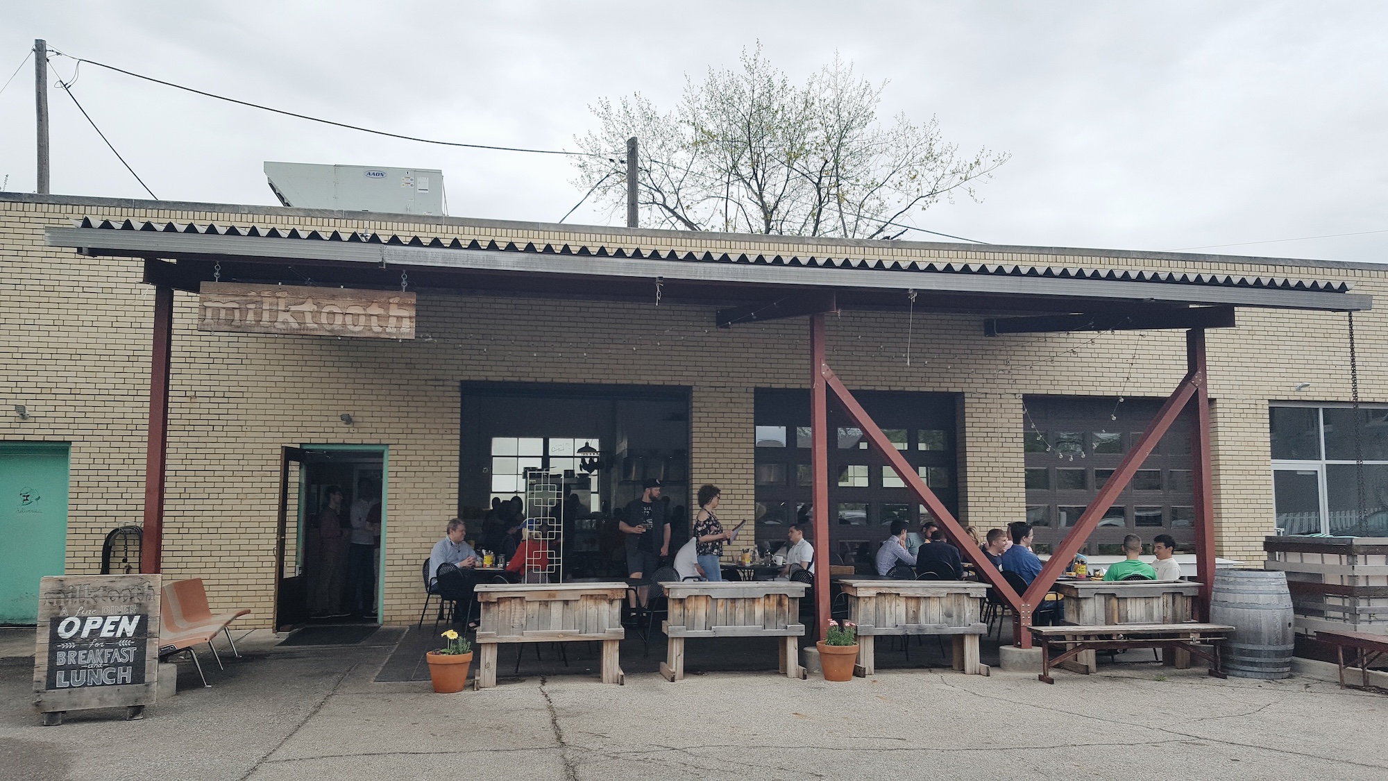 The entrance to Milktooth in Indianapolis