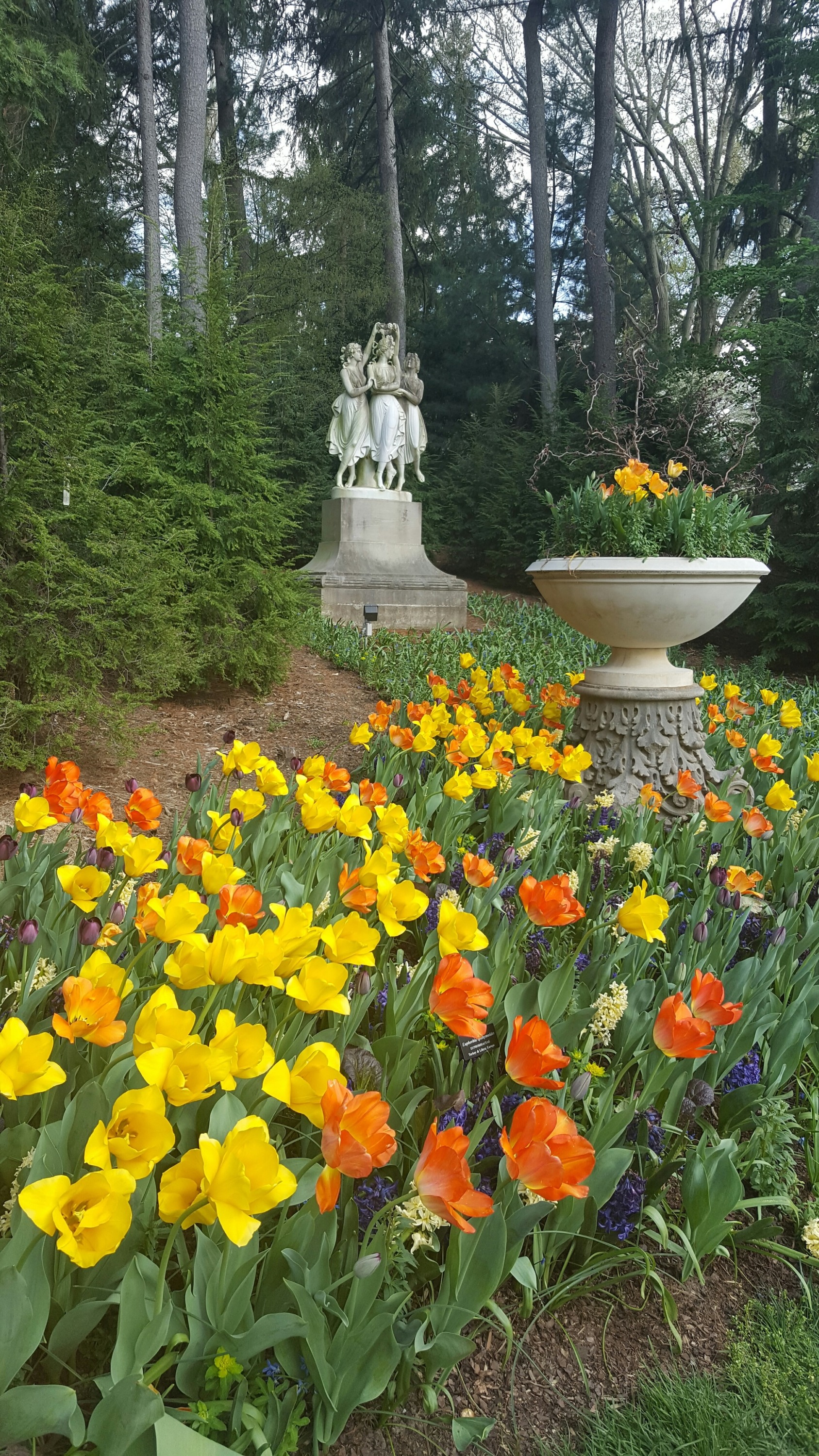 A statue on the grounds at the museum