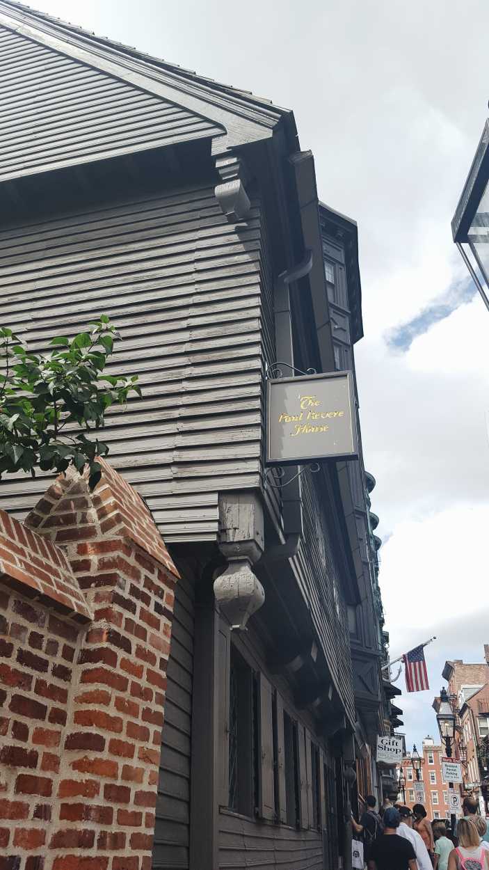 Exterior of the Paul Revere house