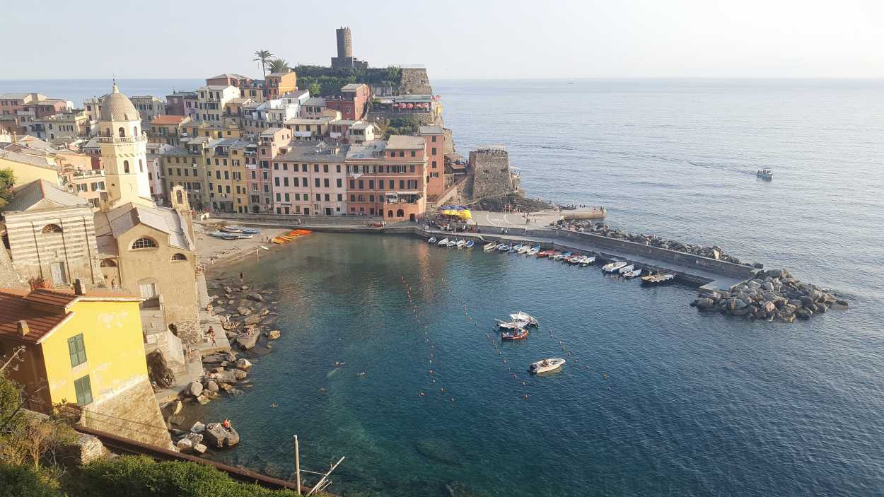 A Downward View of Vernazza