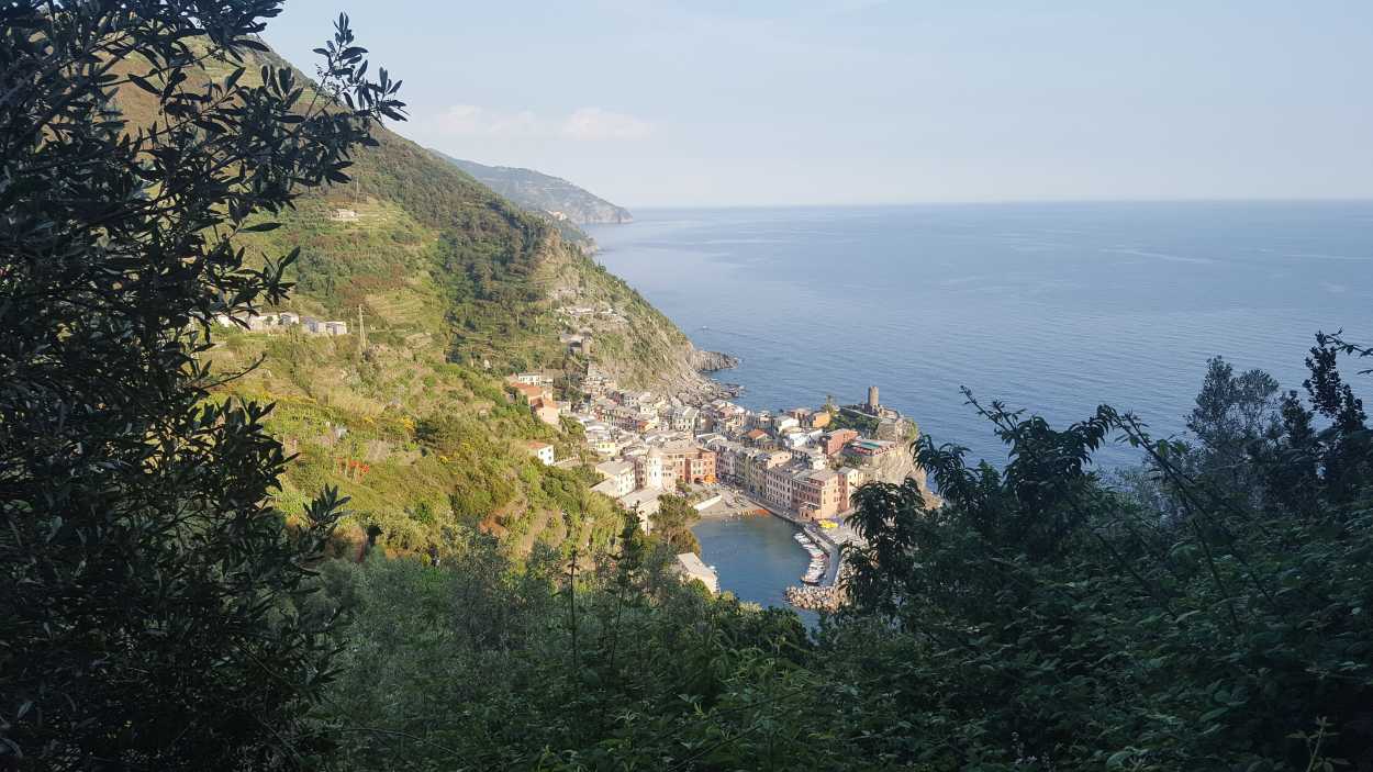 A look down on Vernazza
