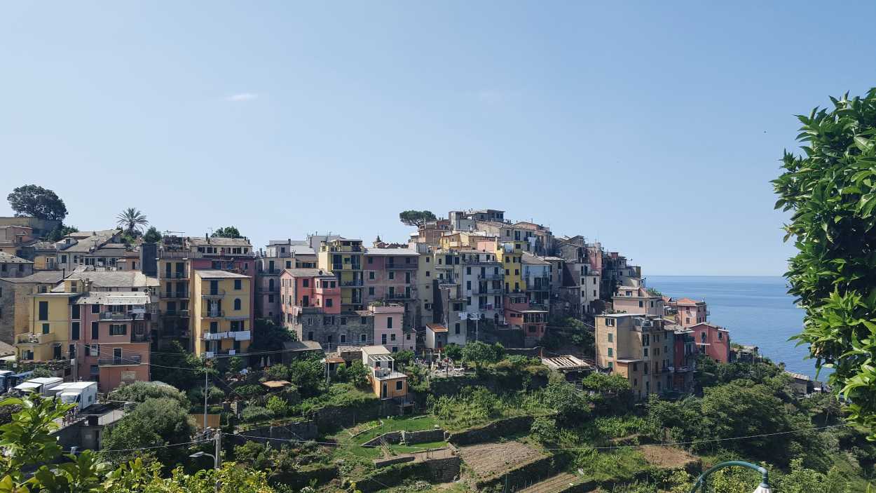 View of Corniglia from the trail