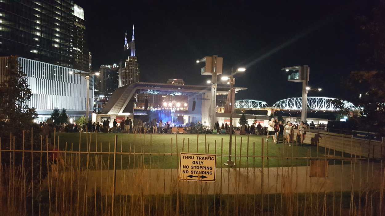 A crowd at the Ascend Amphitheater