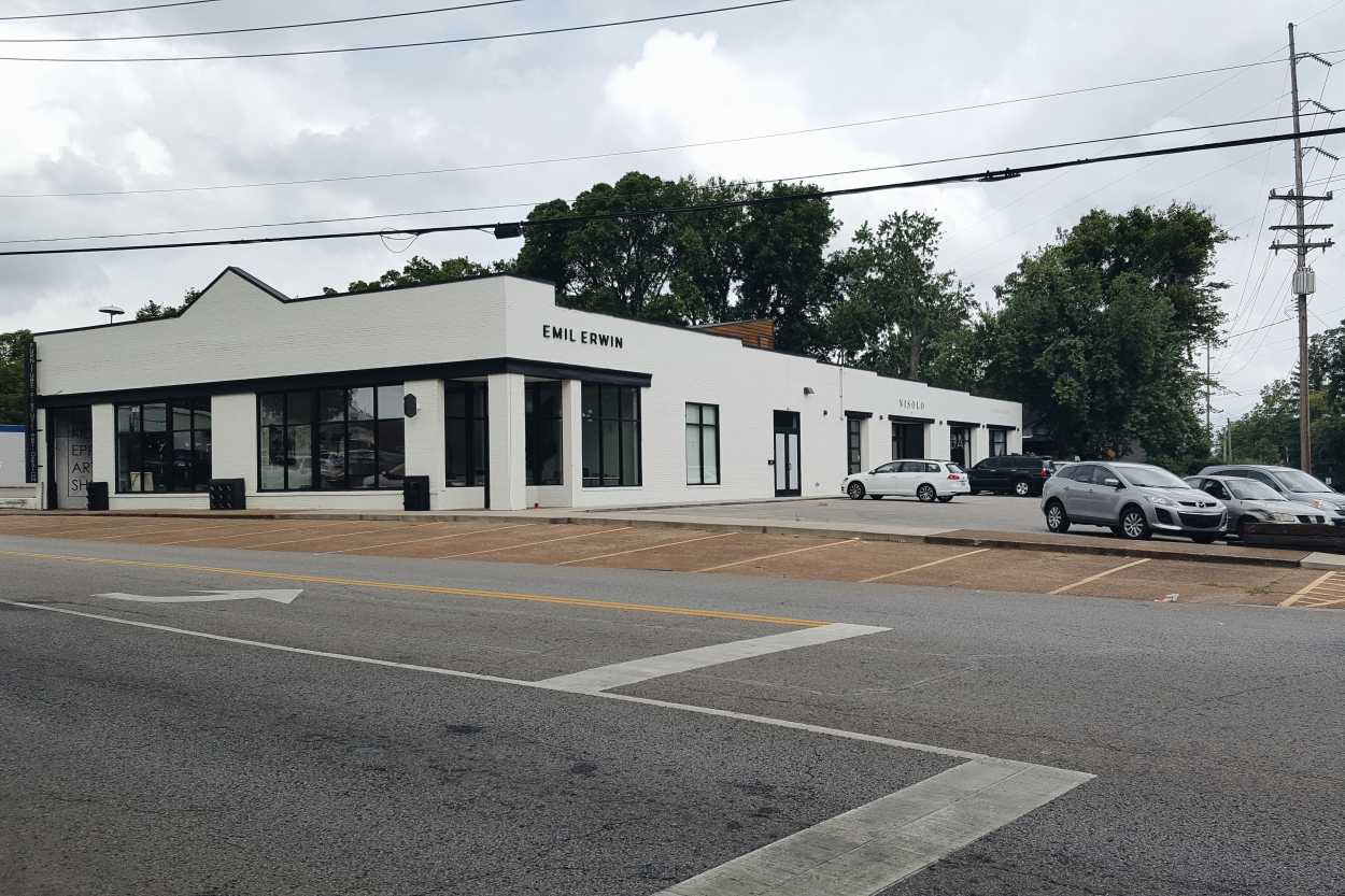 A block of retail shops