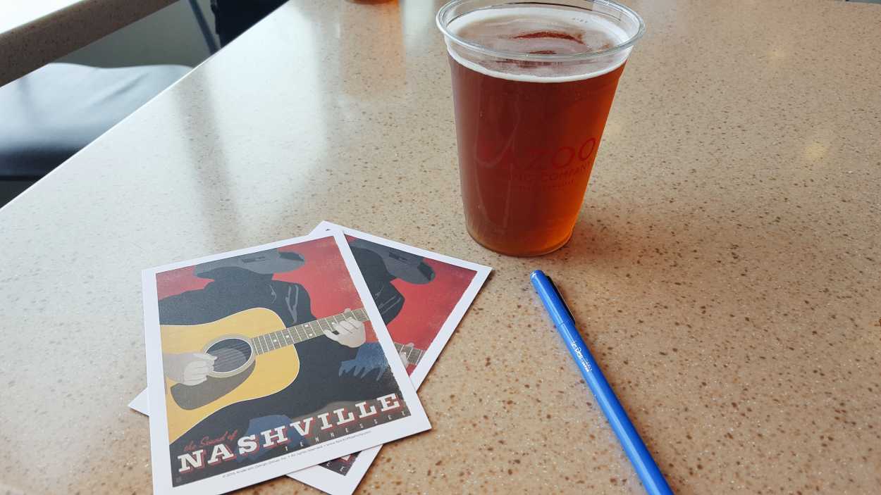 Postcards and beer