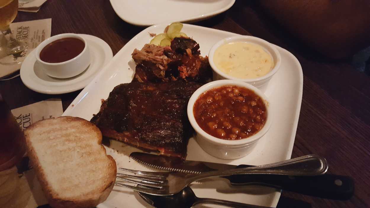 A platter of BBQ from Fiorella's Jack Stack BBQ