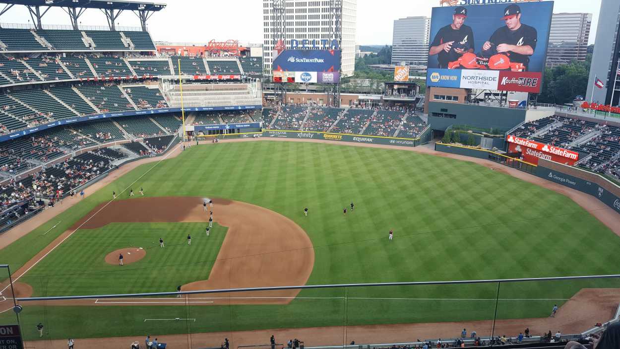 View of the ballfield at SunTrust Park