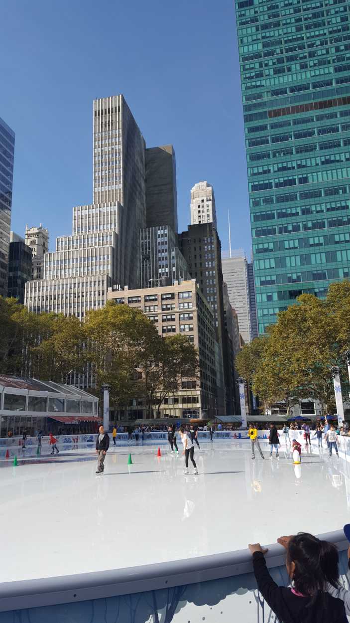 Ice skaters in NYC