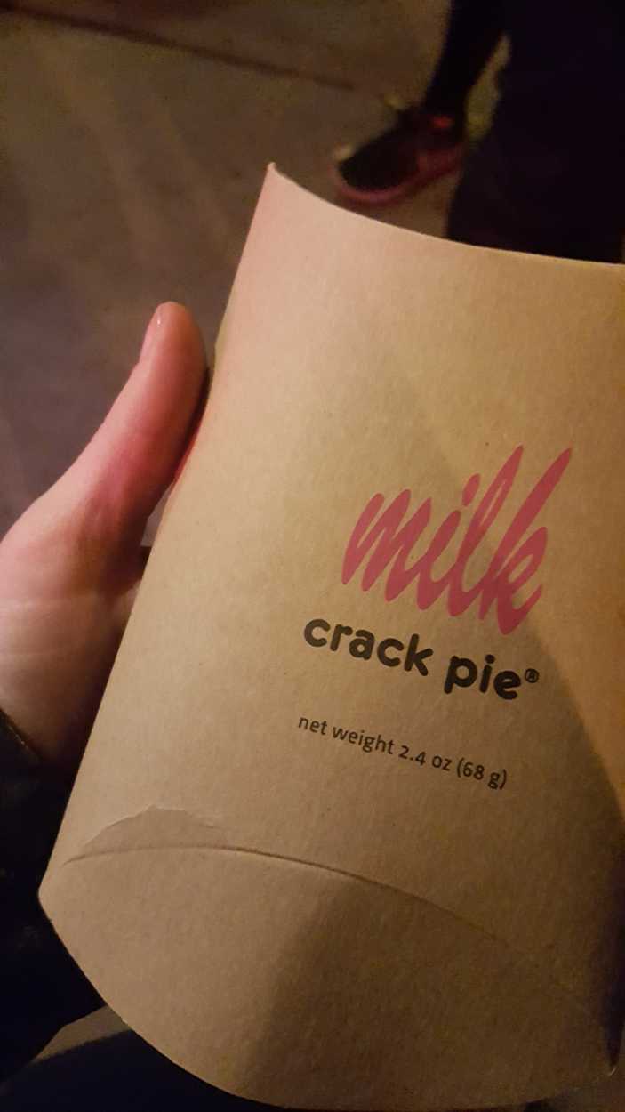 a box of pie from Milk Bar