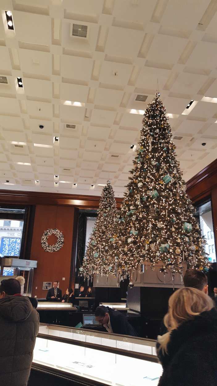 Tiffany & Co.'s decorations in New York for Christmas