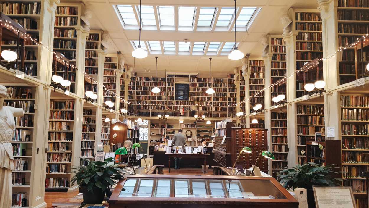 Interior of the Providence Athenaeum