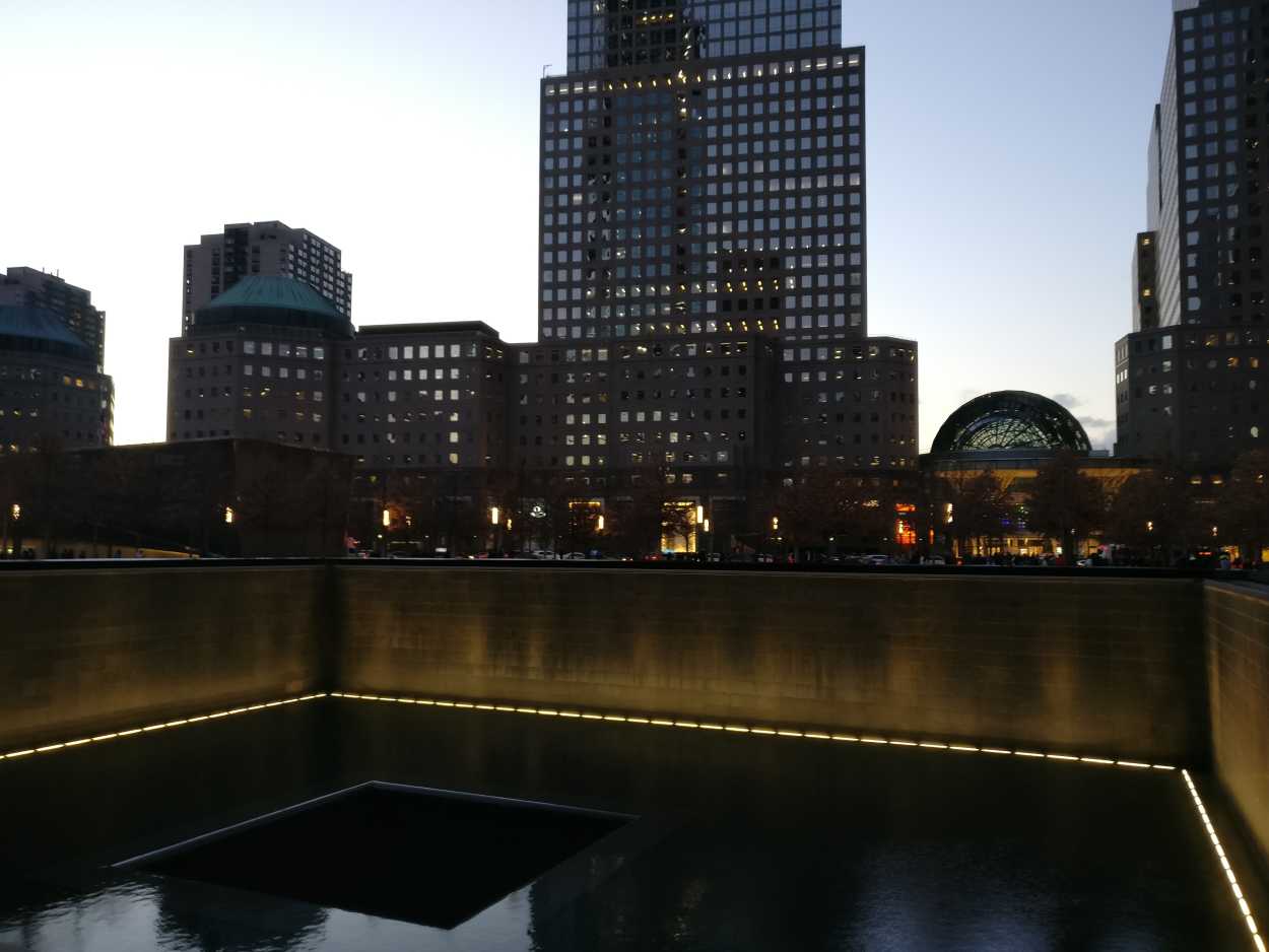 A photo of the September 11 Memorial in NYC