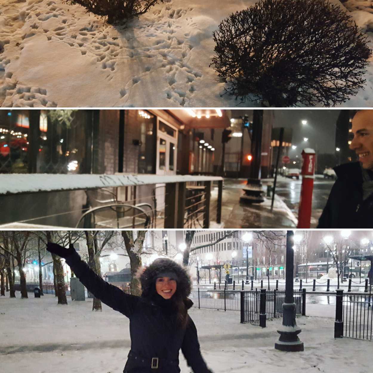 Snowy scenes in Providence