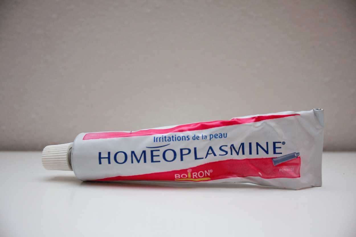 A tube of Homeoplasmine