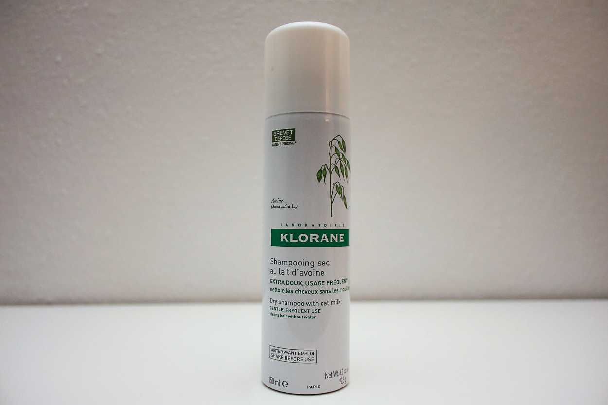 A bottle of Klorane Dry Shampoo