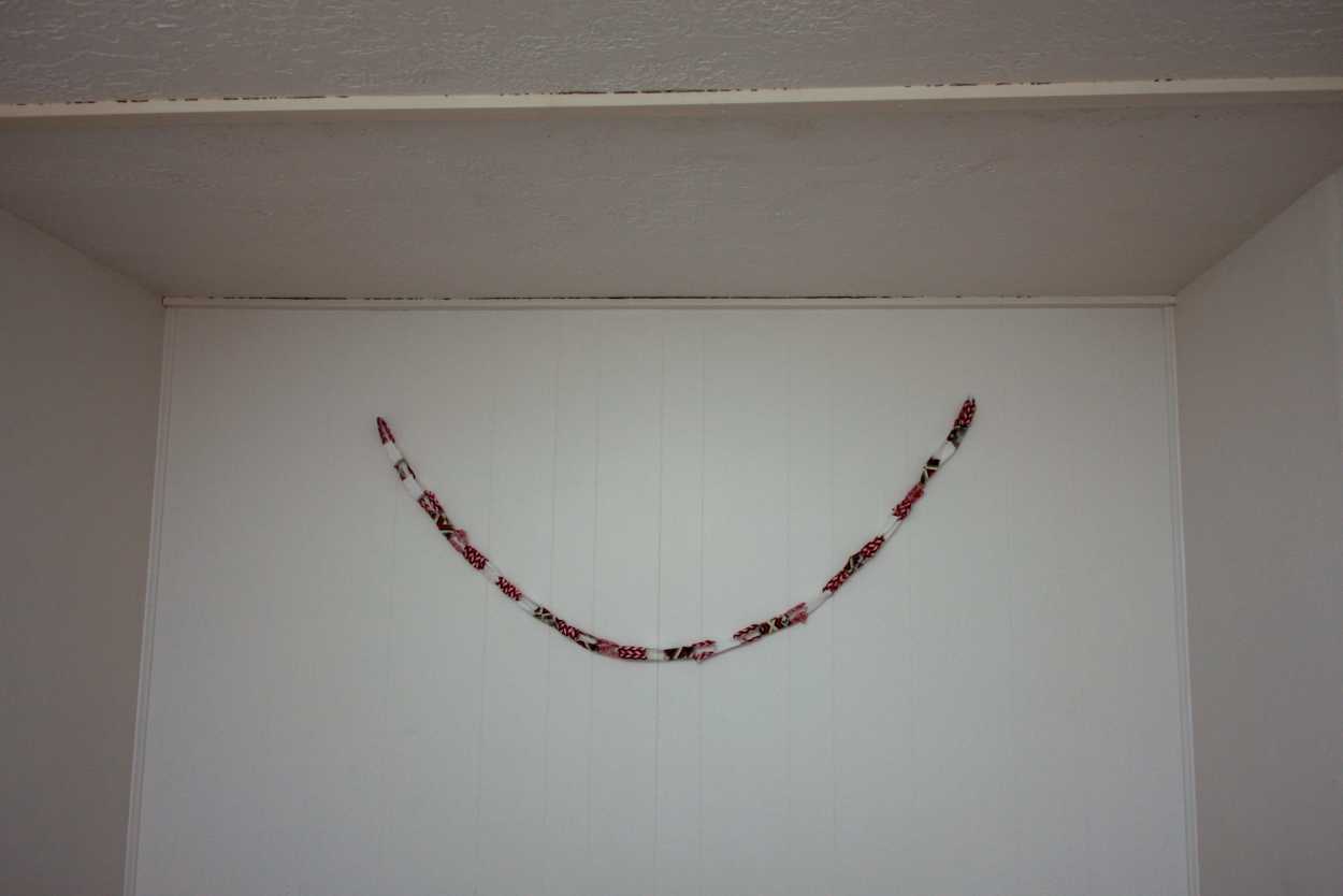 A handmade Christmas garland