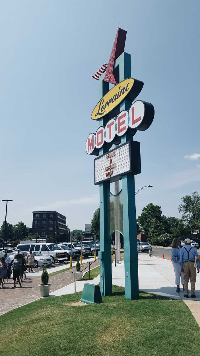 Sign for the Lorraine Motel in Memphis