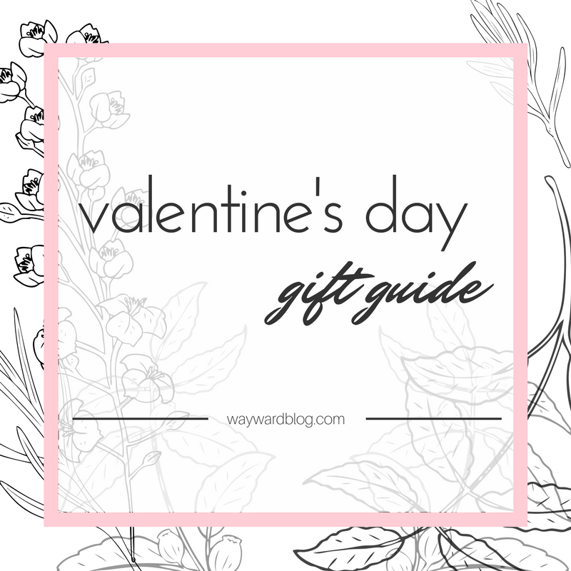 A graphic that reads "valentine's day gift guide"
