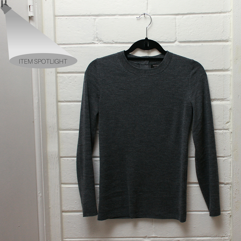 A grey Banana Republic Merino Sweater