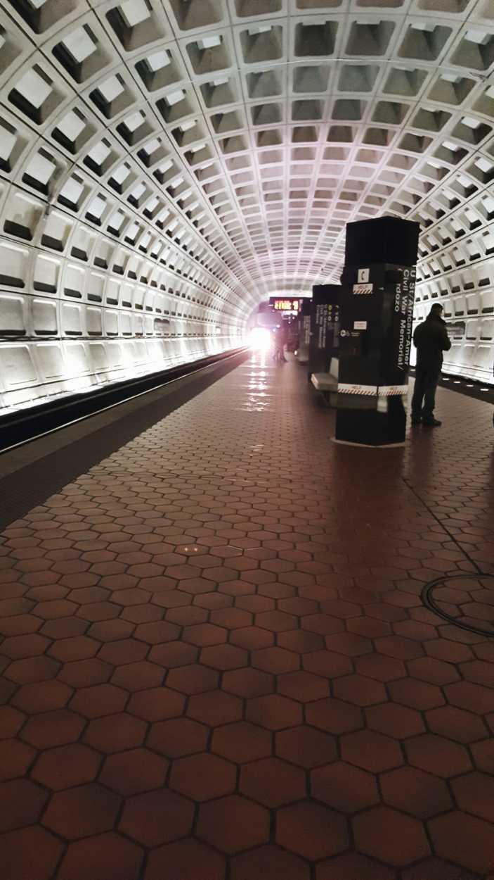 A Metro station in Washington, DC