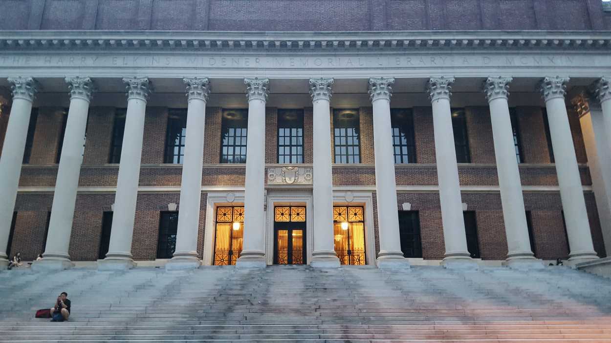 The main library at Harvard
