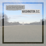 Traveling Light: A Winter Packing List for Washington, D.C.