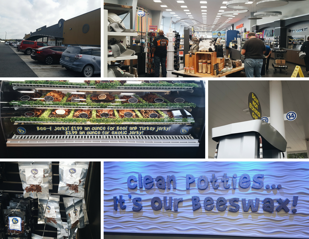 Collage of images from the Busy Bee in Live Oak