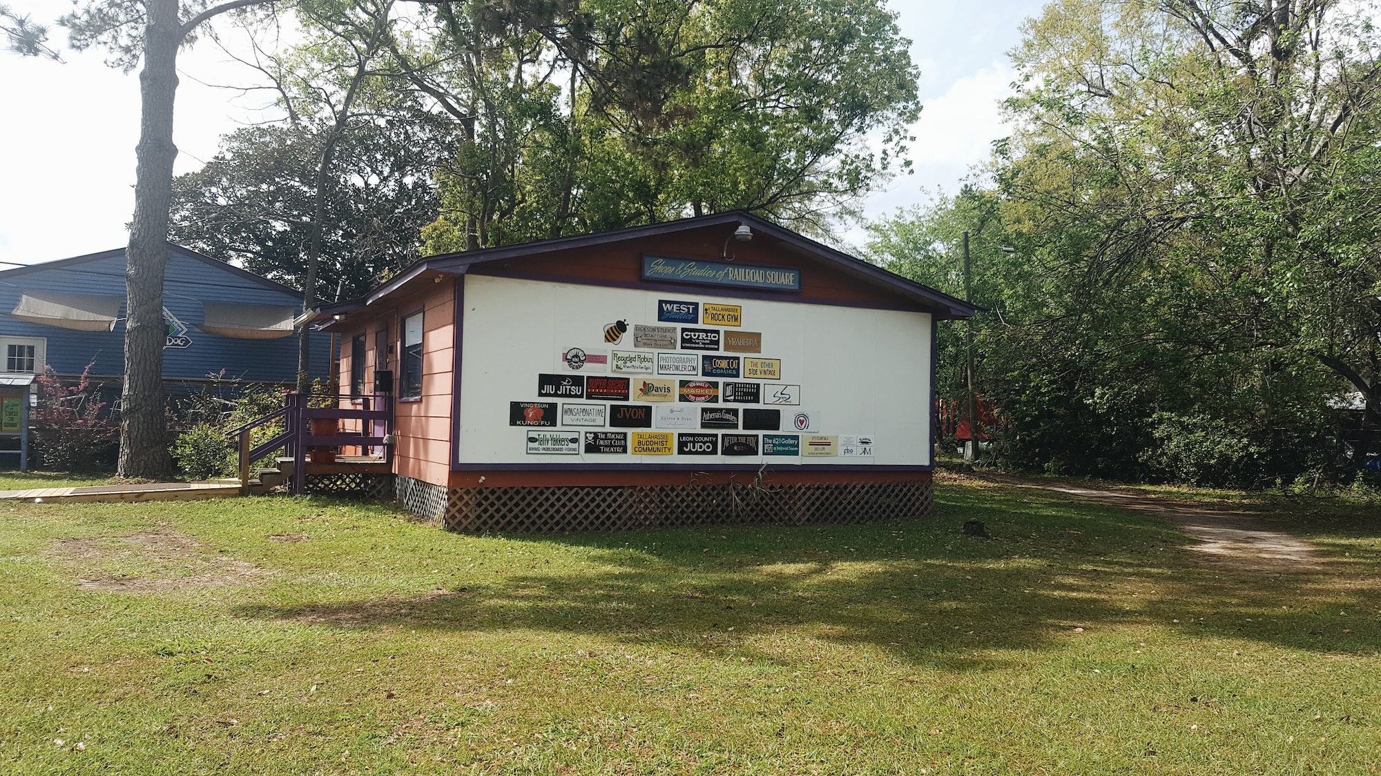 A list of businesses in Railroad Square