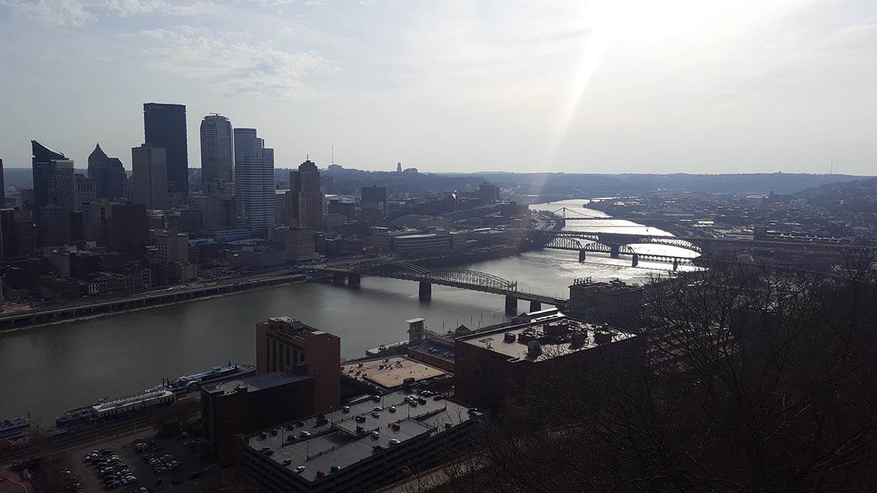 Pittsburgh Skyline as seen at Grandview Overlook