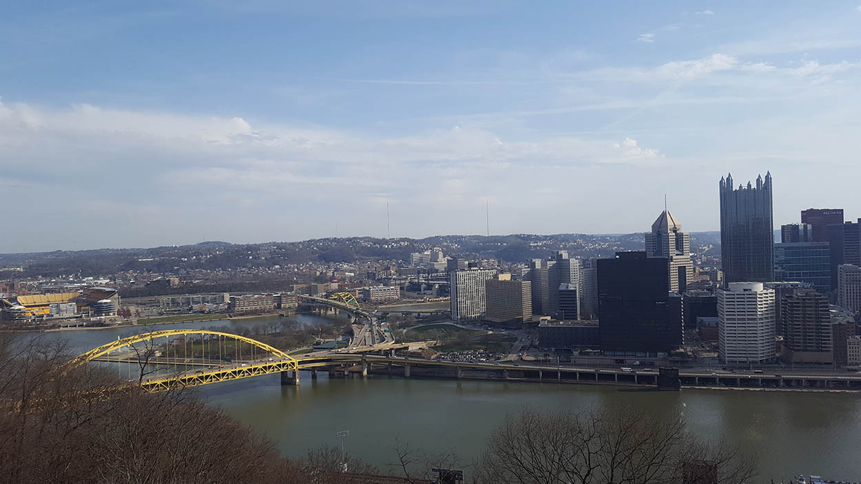 Pittsburgh Skyline as seen at Grandview Overlook