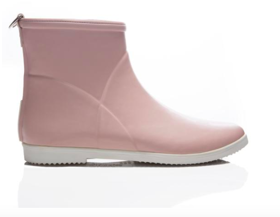 a pink pair of rainboots