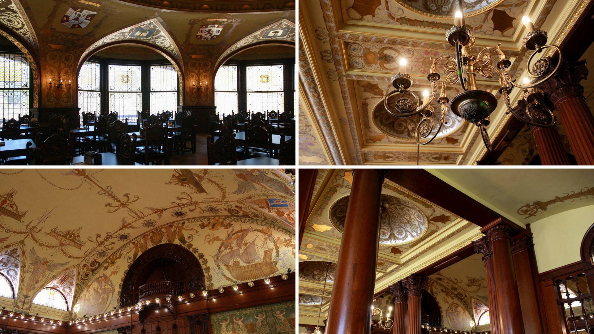 The ornate dining hall of Flagler College in St. Augustine