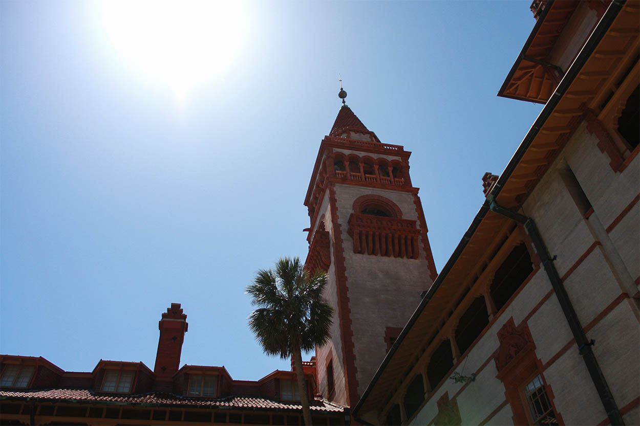 The bell tower at Flagler College