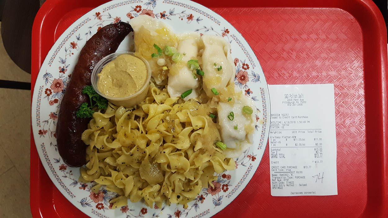 The Kielbasy Platter from S&D Polish Deli