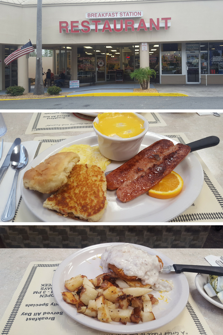 Collage of photos from Breakfast Station