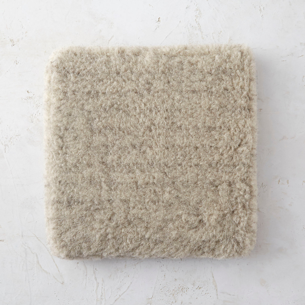 A wooly seat cushion