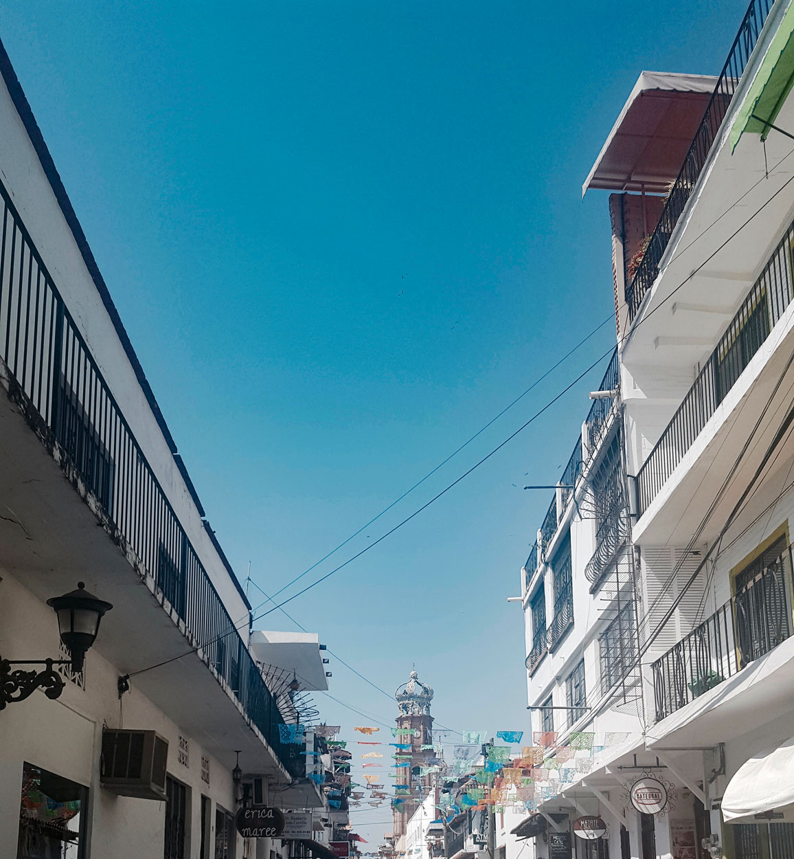 papel picado flags in Puerto Vallarta 