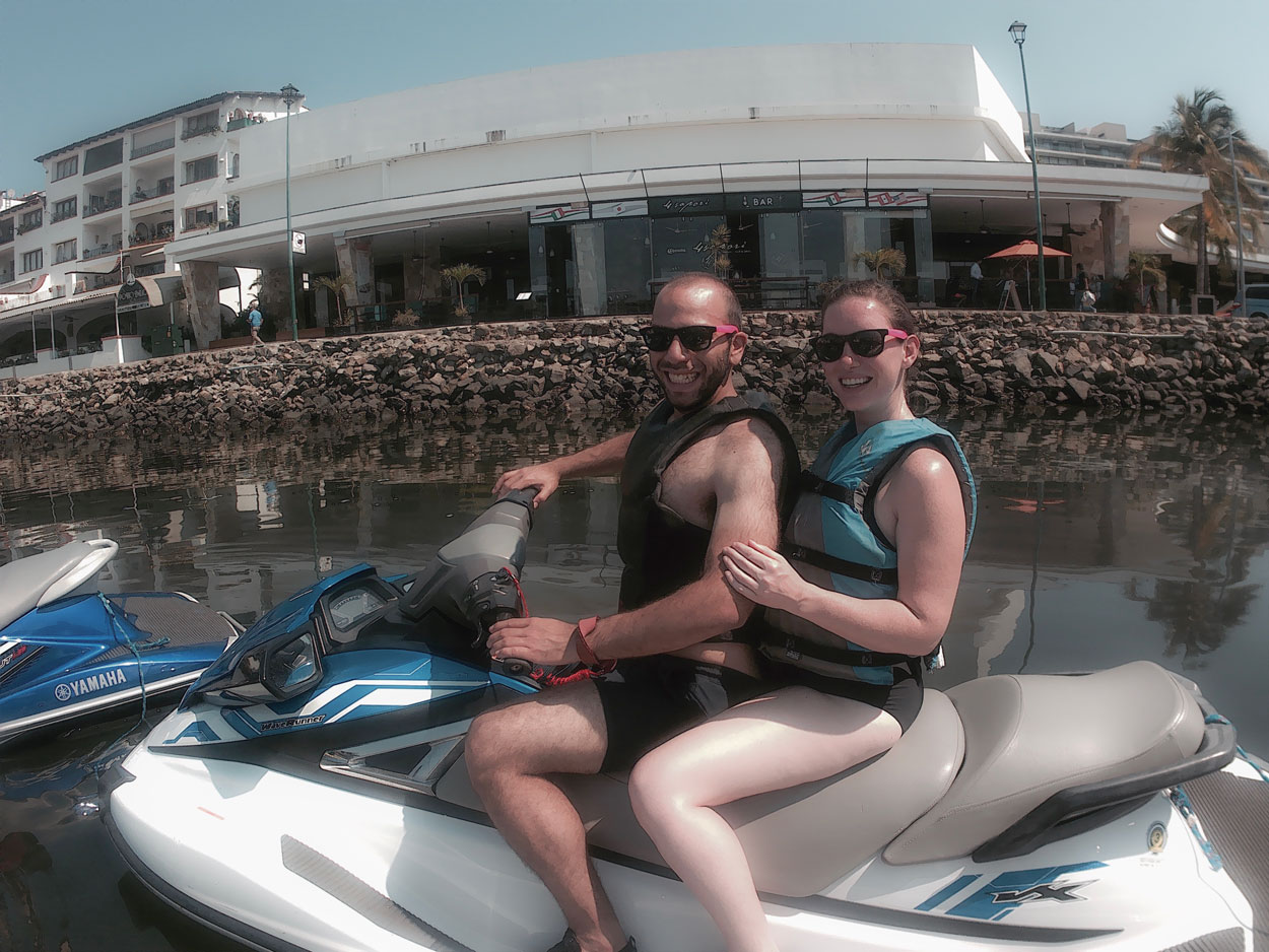 Alyssa and Michael take a jet ski tour in Puerto Vallarta 