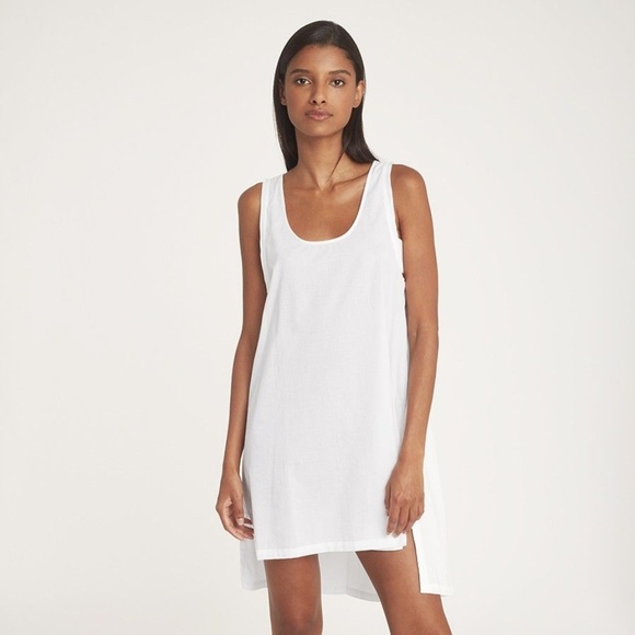 A white mini dress from Cuyana