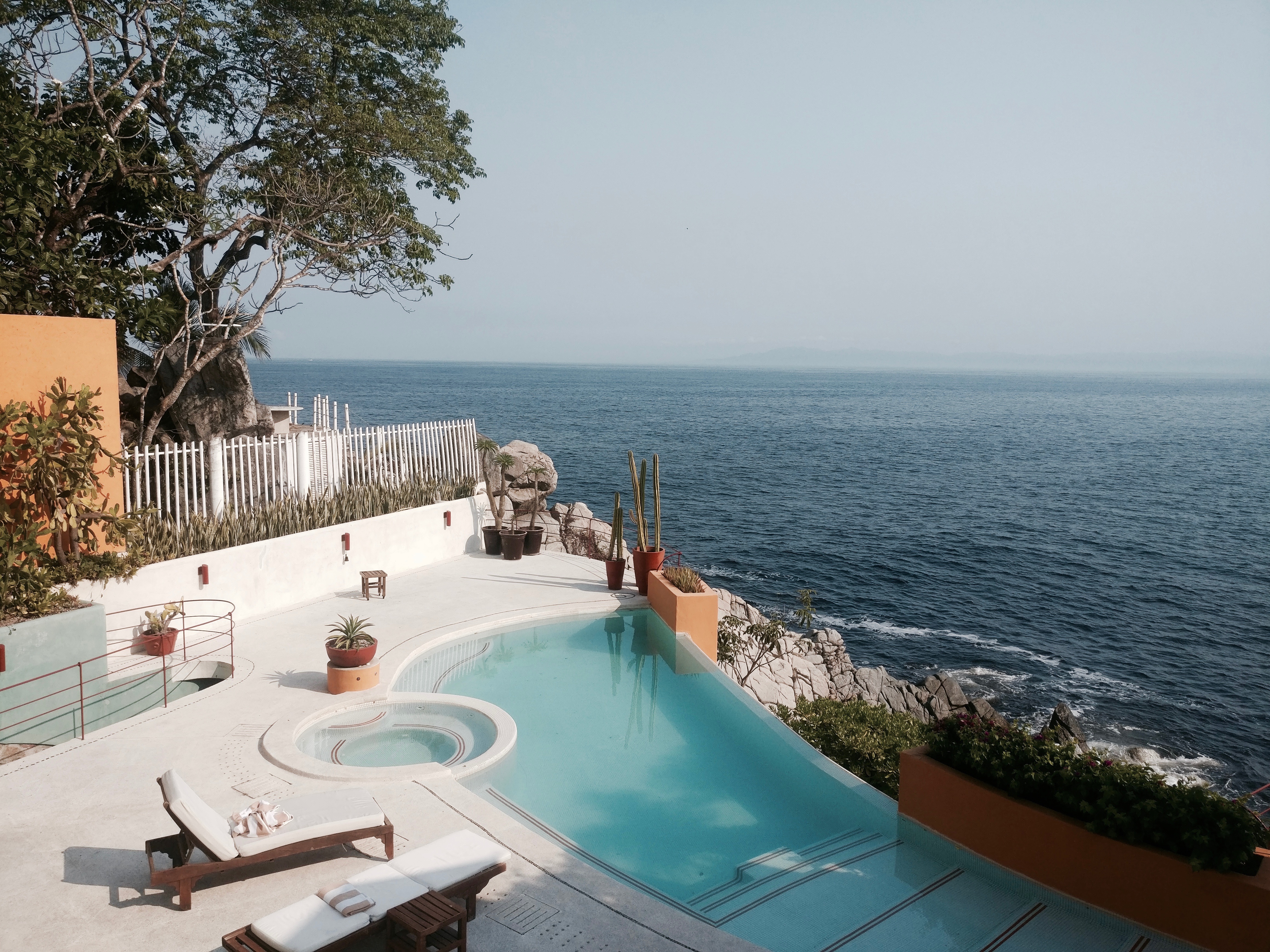 View of a pool at Villa Mandarinas in Mismaloya