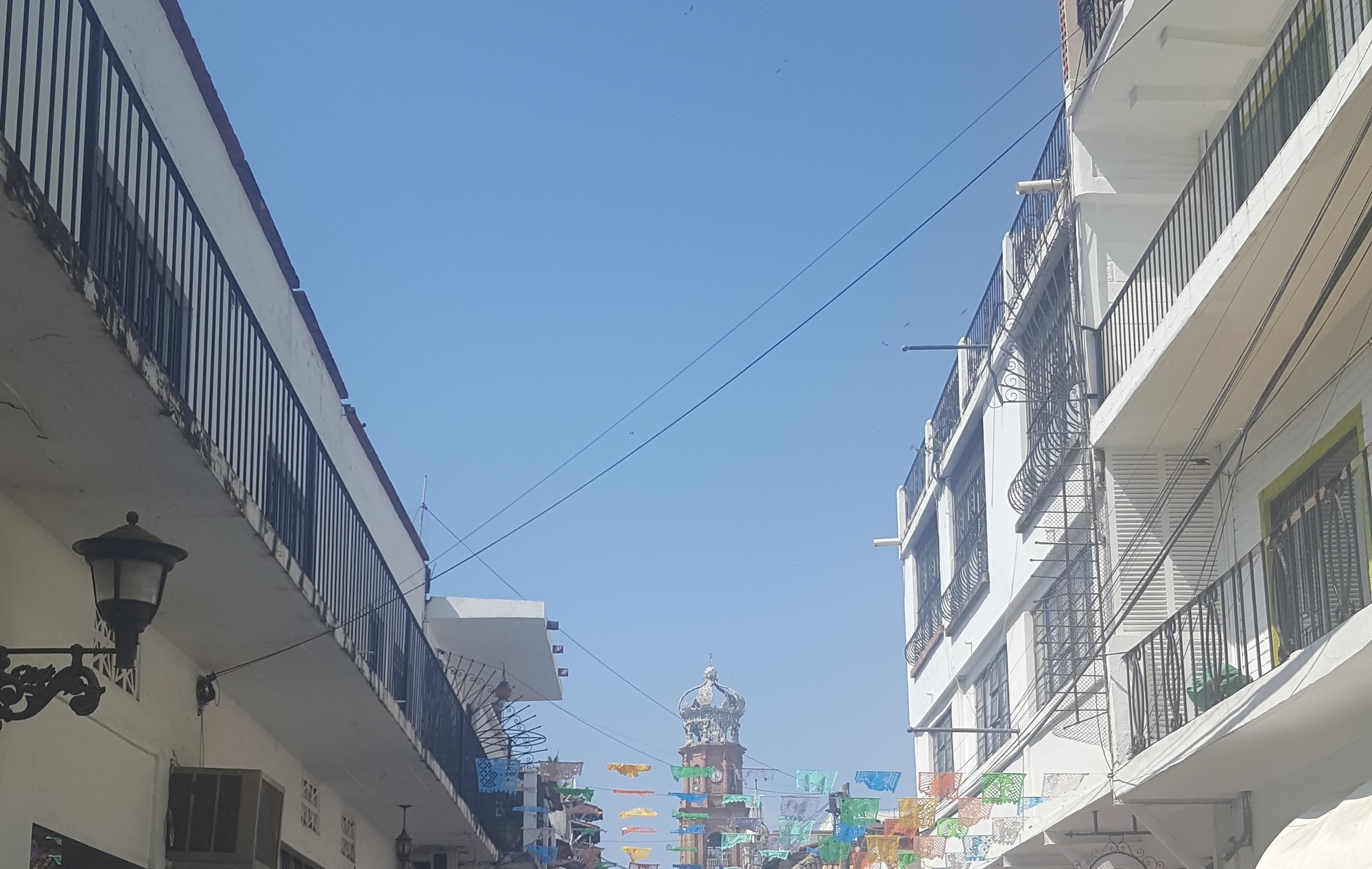 papel picado flags in Puerto Vallarta 