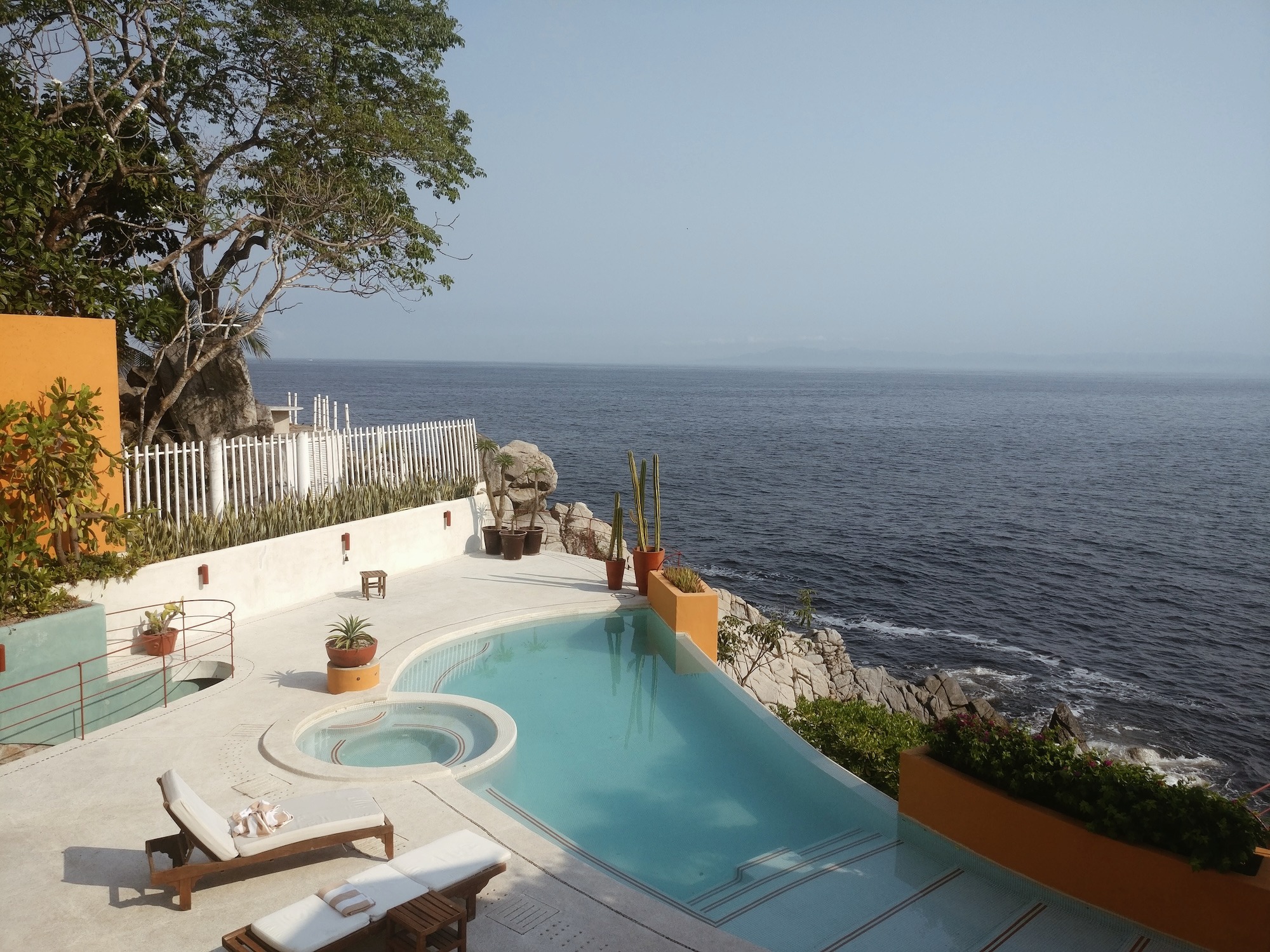 View of a pool at Villa Mandarinas in Mismaloya