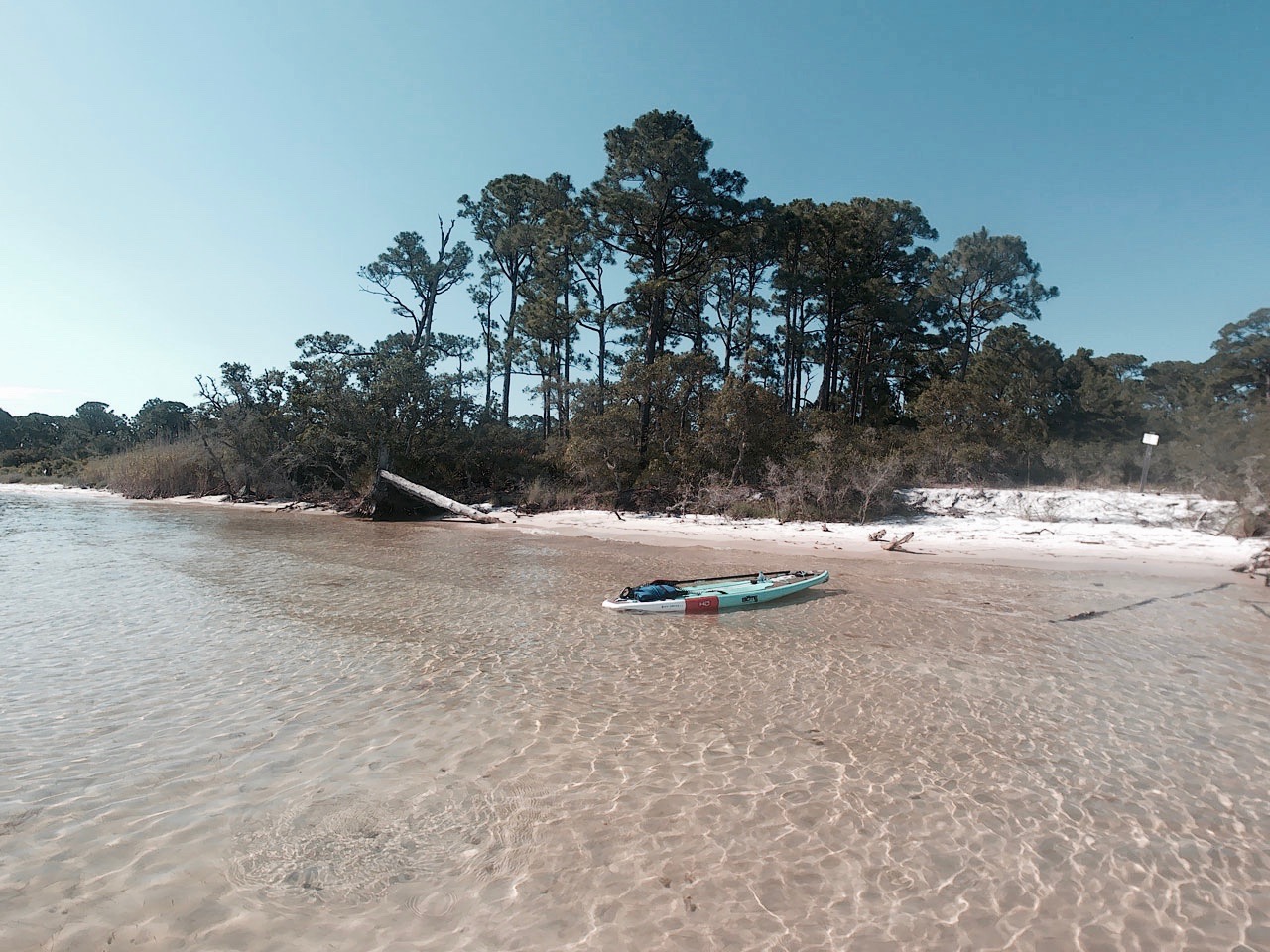 A view of Gulf Islands National Seashore from the water