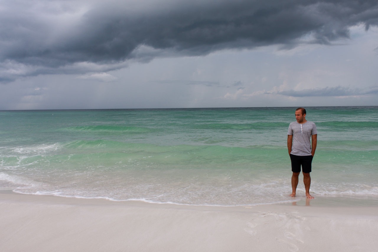 Michael on the shore in Miramar Beach