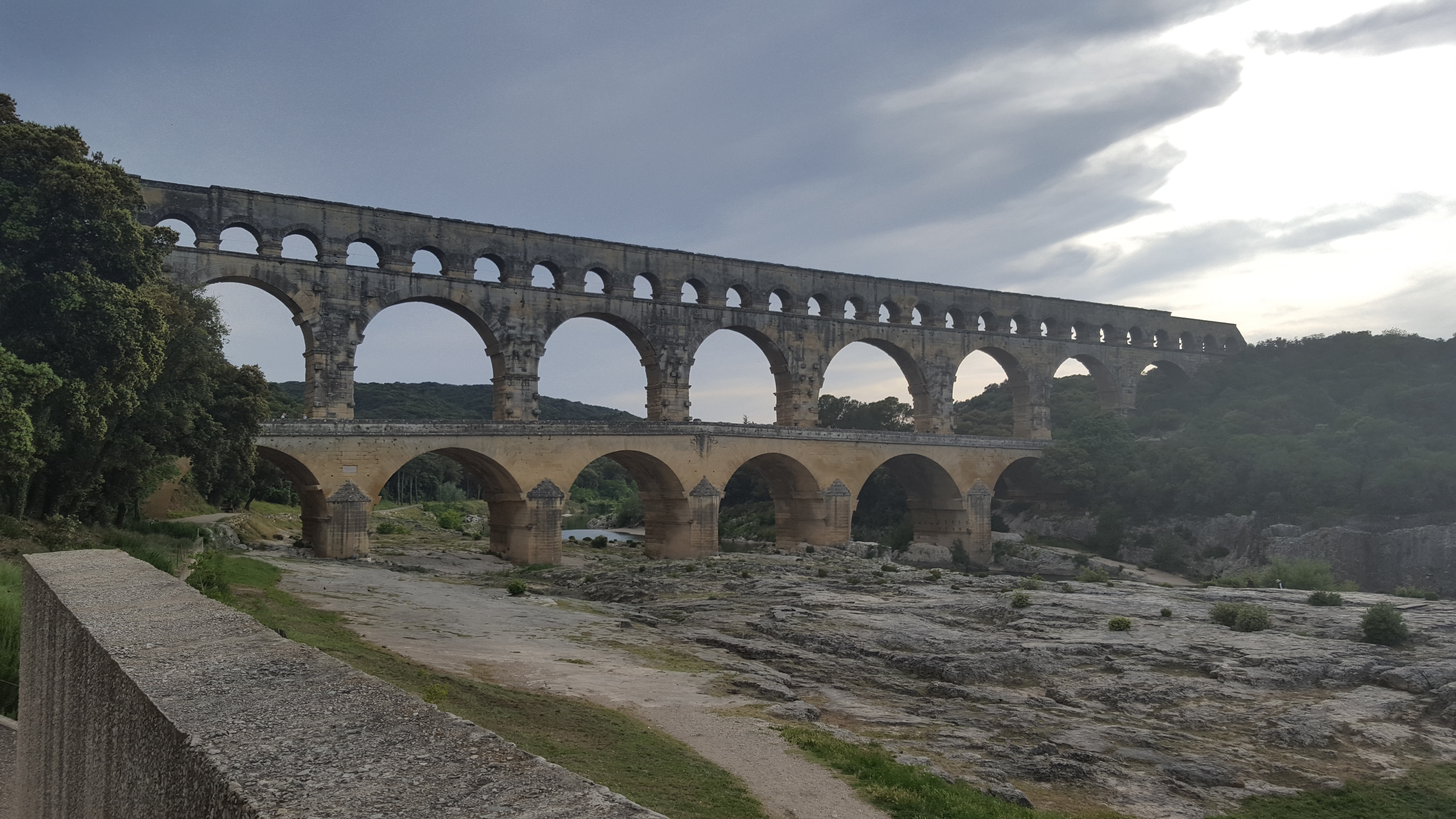 A view of the Pont du Gard, Arles, France