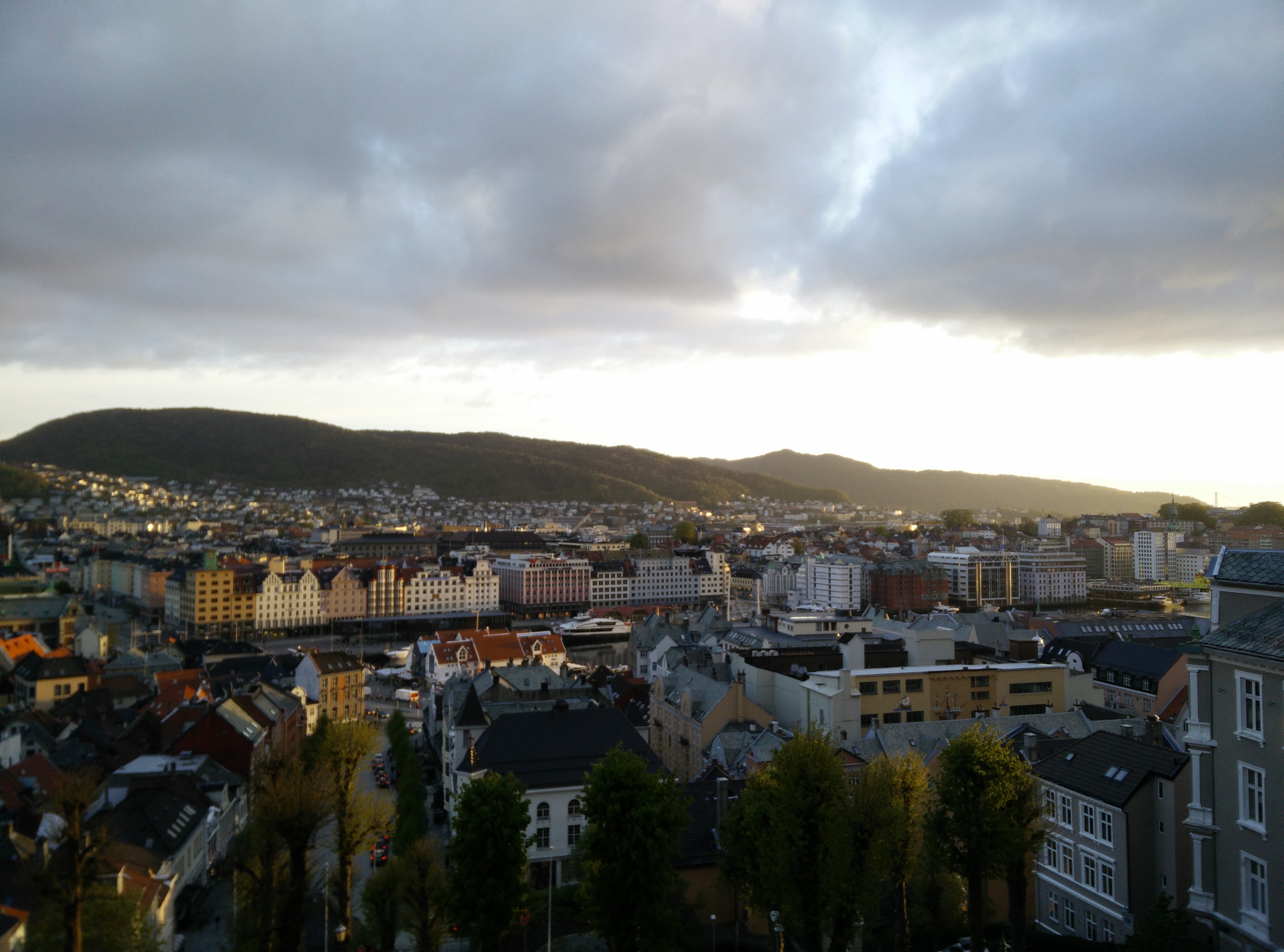 Overlooking the city of Bergen, Norway