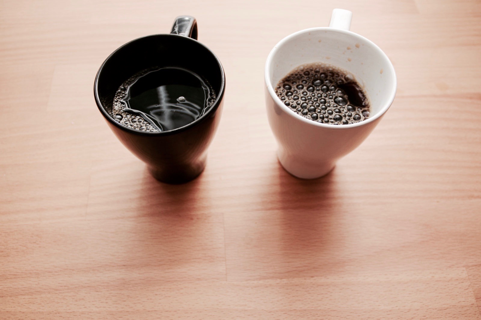 two mugs of coffee